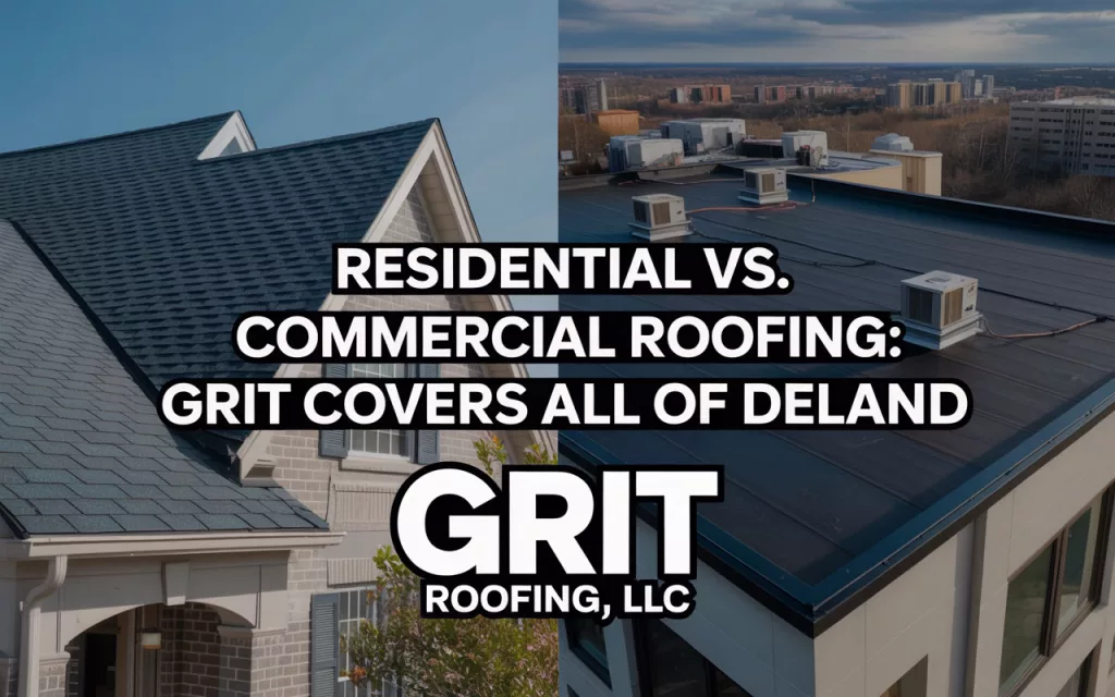 Residential vs. Commercial Roofing: GRIT Covers All of Deland